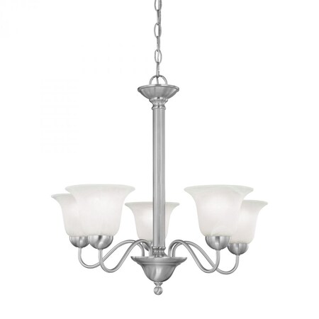 Thomas Riva 5-Light Chandelier in Brushed Nickel SL881178